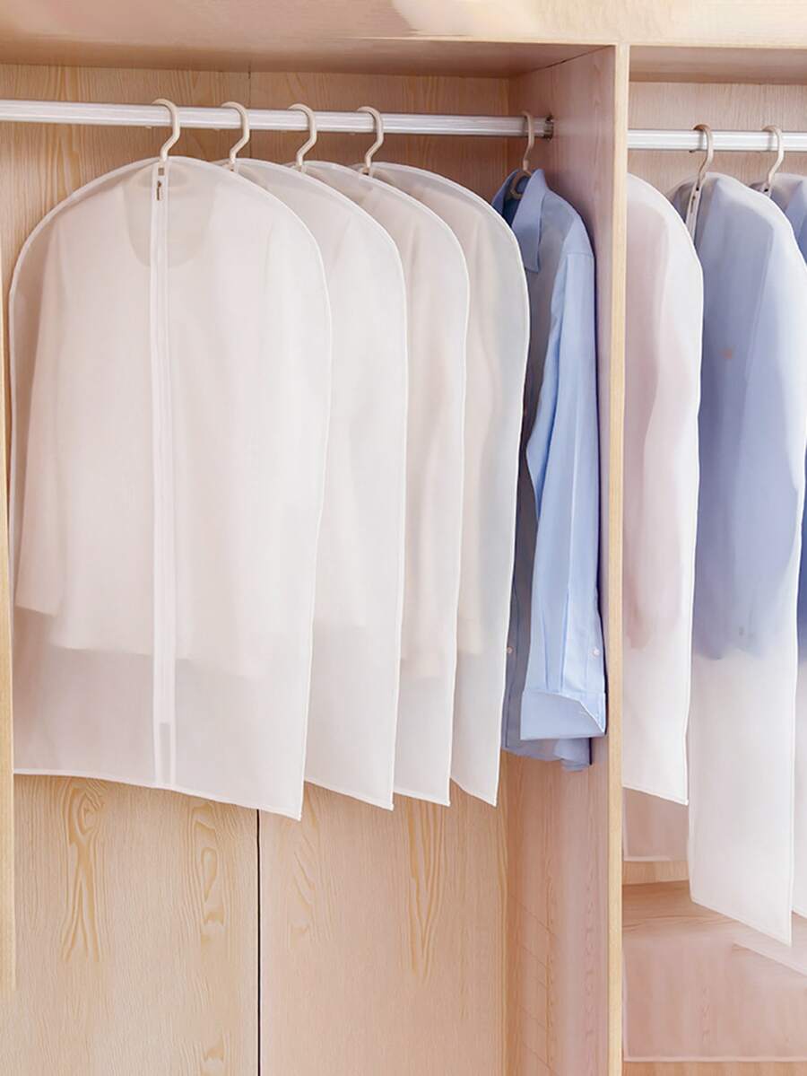 1pc Clear Hanging Clothes Storage Bag - Multicolor - View 1