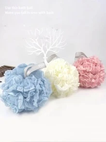 1入組PE發泡沐浴球浴室用加厚發泡球 - 白色 - 查看 3