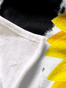 Sunflower & Cow Pattern Blanket - Multicolor - View 4