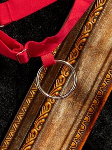 大碼花卉蕾絲鋼圈吊帶襪內衣套裝