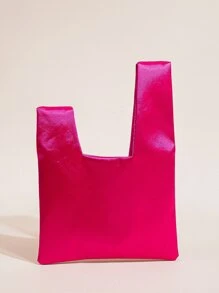 閃閃發光，閃亮迷人，優雅，精緻霓虹粉紅色緞面流浪漢包，完美的新娘錢包，適合婚禮、舞會和派對活動晚宴包，適合派對女孩、女士、女性，適合派對、婚禮、舞會、晚餐/宴會，雞尾酒 送給女性的最佳禮物 - 玫紅色 - 查看 2