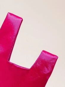 閃閃發光，閃亮迷人，優雅，精緻霓虹粉紅色緞面流浪漢包，完美的新娘錢包，適合婚禮、舞會和派對活動晚宴包，適合派對女孩、女士、女性，適合派對、婚禮、舞會、晚餐/宴會，雞尾酒 送給女性的最佳禮物 - 玫紅色 - 查看 4