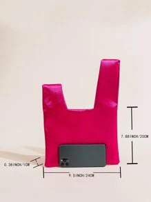 閃閃發光，閃亮迷人，優雅，精緻霓虹粉紅色緞面流浪漢包，完美的新娘錢包，適合婚禮、舞會和派對活動晚宴包，適合派對女孩、女士、女性，適合派對、婚禮、舞會、晚餐/宴會，雞尾酒 送給女性的最佳禮物 - 玫紅色 - 查看 6