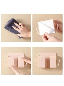 Giá sạc điện thoại treo tường 1 cái - trắng - Xem 4