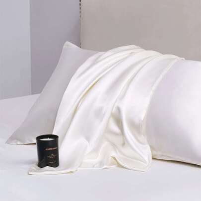 1 vỏ gối Satin trơn không có chất độn