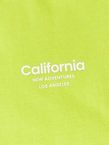 Manfinity RebelGame Men Letter Graphic Contrast Trim Tee - Lime Green - View 4