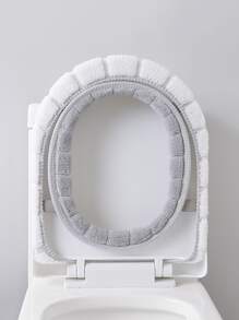 1 tấm bọc ghế vệ sinh mờ thêu đám mây - trắng - Xem 5