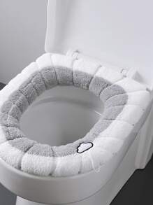 1 tấm bọc ghế vệ sinh mờ thêu đám mây - trắng - Xem 6