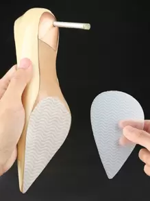 2入組質感紋理壓花防滑鞋墊 - 無色 - 查看 1