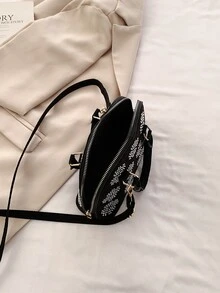 女性濃烈香調冬天時尚復古多層口袋女性包派對郊遊購物手提包新趨勢多用途肩膀斜挎包包