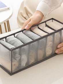 1pc Hộp đựng đồ lót có thể gập lại có viền tương phản Trang trí trang trí lễ hội Trang trí phòng Trang trí nhà Trang trí phòng ngủ - Xám - Xem 6