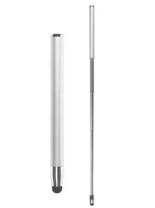 1 pieza Bolígrafo stylus retractable universal Activo pantalla táctil compatible con IOS & Android - Plateado - Ver 1