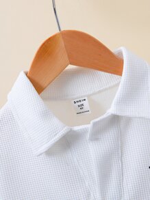 小男童字母圖案POLO衫