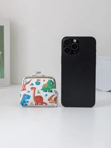 Cartera De Monedas Mini Cute Con Broche Para Niños, Cartera De Monedas De Impresión Multicolor En Pu - Multicolor - Ver 3