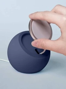 1pc Plain Phone Charger Stand Compatible With Magsafe - Navy Blue - View 3