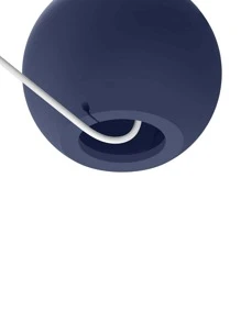 1pc Plain Phone Charger Stand Compatible With Magsafe - Navy Blue - View 4