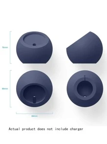 1pc Plain Phone Charger Stand Compatible With Magsafe - Navy Blue - View 5