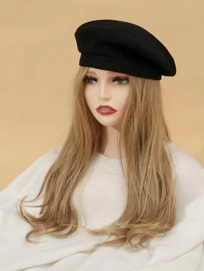 Solid Minimalist Beret,Summer,Beach,Hat