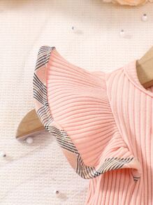 Đầm em bé Xù Nơ trước Sọc ca rô - Nhiều màu - Xem 5