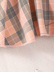 Đầm em bé Xù Nơ trước Sọc ca rô - Nhiều màu - Xem 7