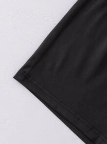 Boys Letter Graphic Tee & Shorts PJ Set - Multicolor - View 3