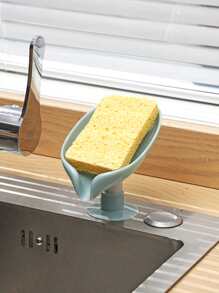 1pc Plain Soap Dish - Green - View 1