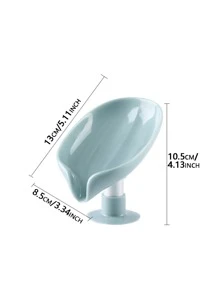 1pc Plain Soap Dish - Green - View 2