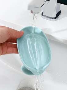 1pc Plain Soap Dish - Green - View 7