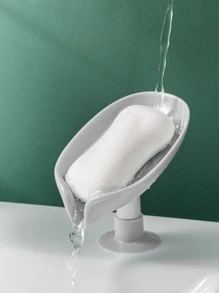 1 pieza Jabonera de plástico - Gris - Ver 1