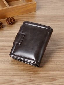 Wcarno 男士字母图案小号 PU 钱包 零钱包 小卡包 三折男士钱包 爸爸礼物 便携现金 白领阶层 男性 大学 工作 商务 通勤 办公室 周年纪念 情侣 生日礼物 情人节礼物 男士钱包 钱包 小钱包 男士钱包 真皮 - 咖啡棕 - 查看 4