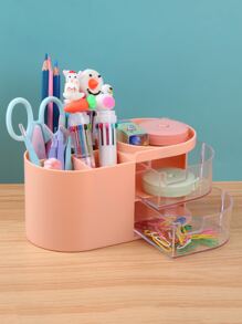 1 Hộp Đựng Văn Phòng Phẩm Đa Năng, Giá Để Bàn Nhiều Lưới Hiện Đại Cho Gia Đình, Văn Phòng - Hồng - Xem 3