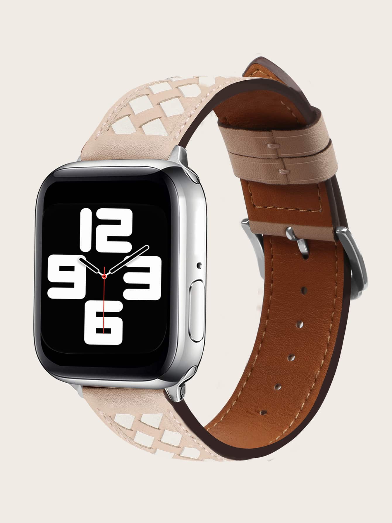 1 pieza Banda de reloj tejida compatible con Apple Watch - Multicolor - Ver 2
