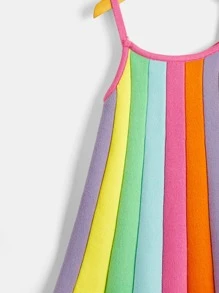Toddler Girls Colourblock Cami Jumper Dress - Multicolor - View 3