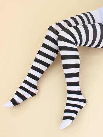 Striped Pattern Tights