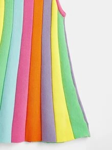 Toddler Girls Colourblock Cami Jumper Dress - Multicolor - View 5