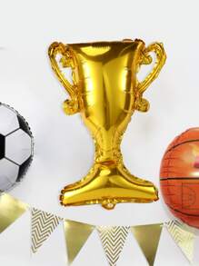 1 pieza globo en forma de trofeo - Dorado - Ver 2