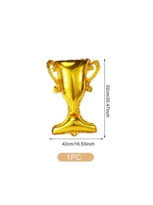 1 pieza globo en forma de trofeo - Dorado - Ver 3