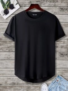 Manfinity EMRG Áo Phông Nam Vừa Vặn Cổ Tròn Tay Ngắn Graphic Tee Mặt Cười Thường Ngày Đường Phố Mùa Hè Polyester - màu đen - Xem 2