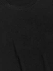 Manfinity EMRG Áo Phông Nam Vừa Vặn Cổ Tròn Tay Ngắn Graphic Tee Mặt Cười Thường Ngày Đường Phố Mùa Hè Polyester - màu đen - Xem 4