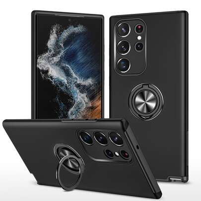 Magnetic Phone Case With Ring Holder