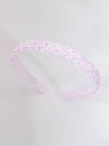 Rhinestone Decor Headband - Pink - View 5