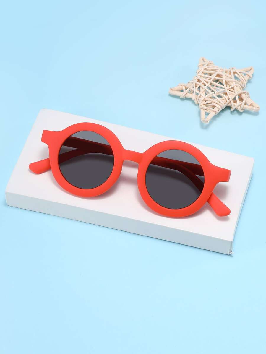 Niños Gafas de sol de marco redondo - Rojo - Ver 1