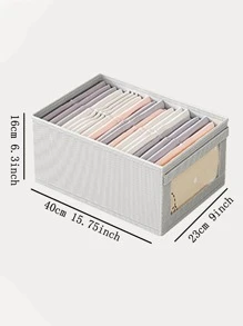 1 hộp đựng quần áo nhiều ngăn - Xám - Xem 3