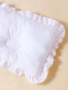 momscare 1pc Baby Ruffle Trim Pillow - White - View 2