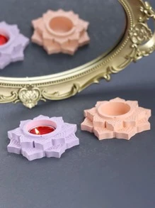 1pc Flower Design DIY Silicone Mold - White - View 2