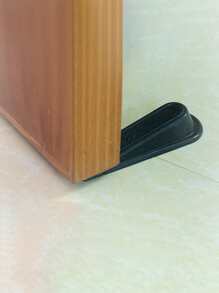 1pc Silicone Door Stop - Black - View 1