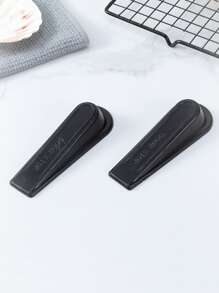1pc Silicone Door Stop - Black - View 4