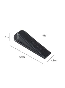 1pc Silicone Door Stop - Black - View 5