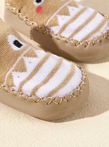 1pair Infant Anti-Slip Cartoon Grip Socks For Indoor Toddling & Fall Prevention - Multicolor - View 4