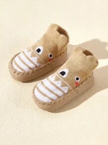 1pair Infant Anti-Slip Cartoon Grip Socks For Indoor Toddling & Fall Prevention - Multicolor - View 5